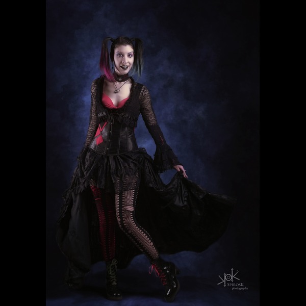 Eleni Von Mondlicht as Victorian Era Harley Quinn