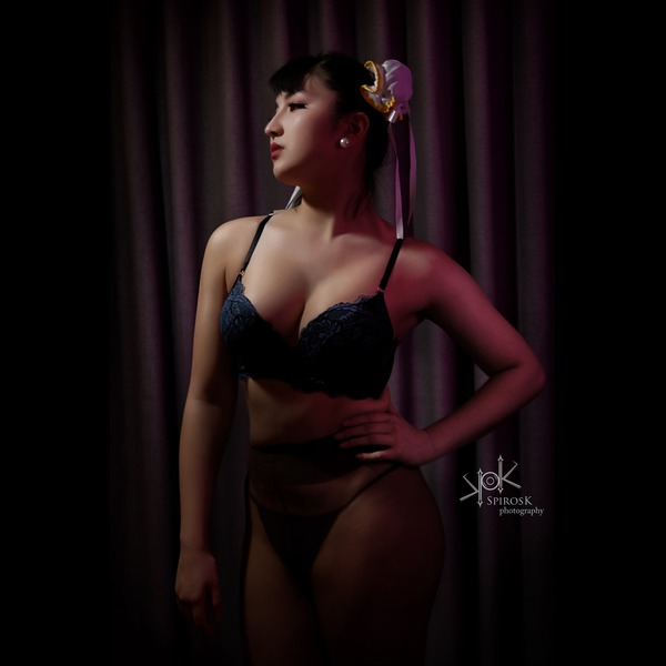 Maya Cosplay as Chun Li (lingerie/boudoir)