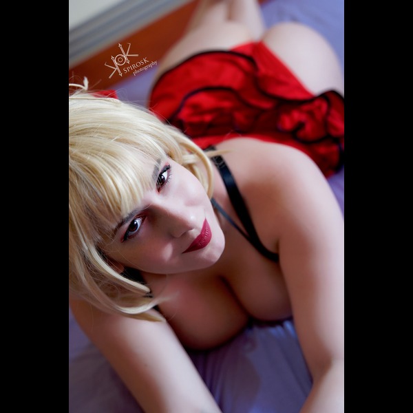 Yvaine Dazzling as Saber Nero in Lingerie